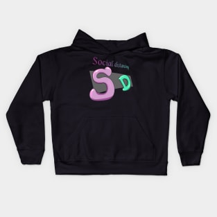 Social distancing Kids Hoodie